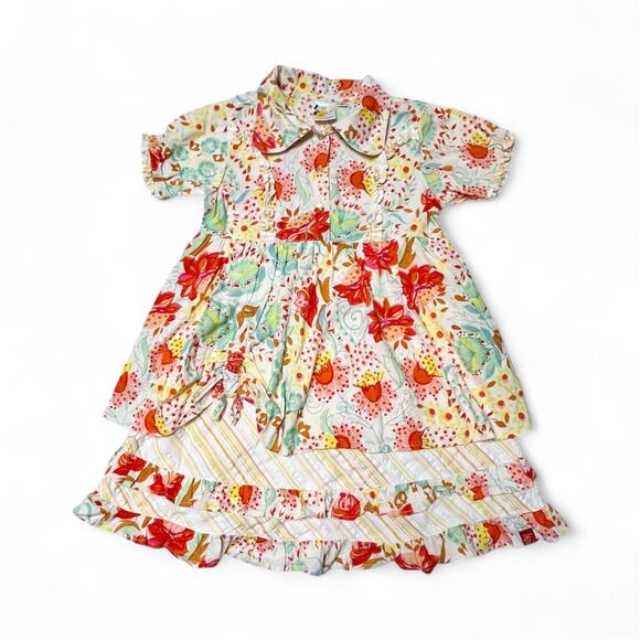 Le Fromage Et L'Orange Floral Dress Size 6 - Picture 1 of 8